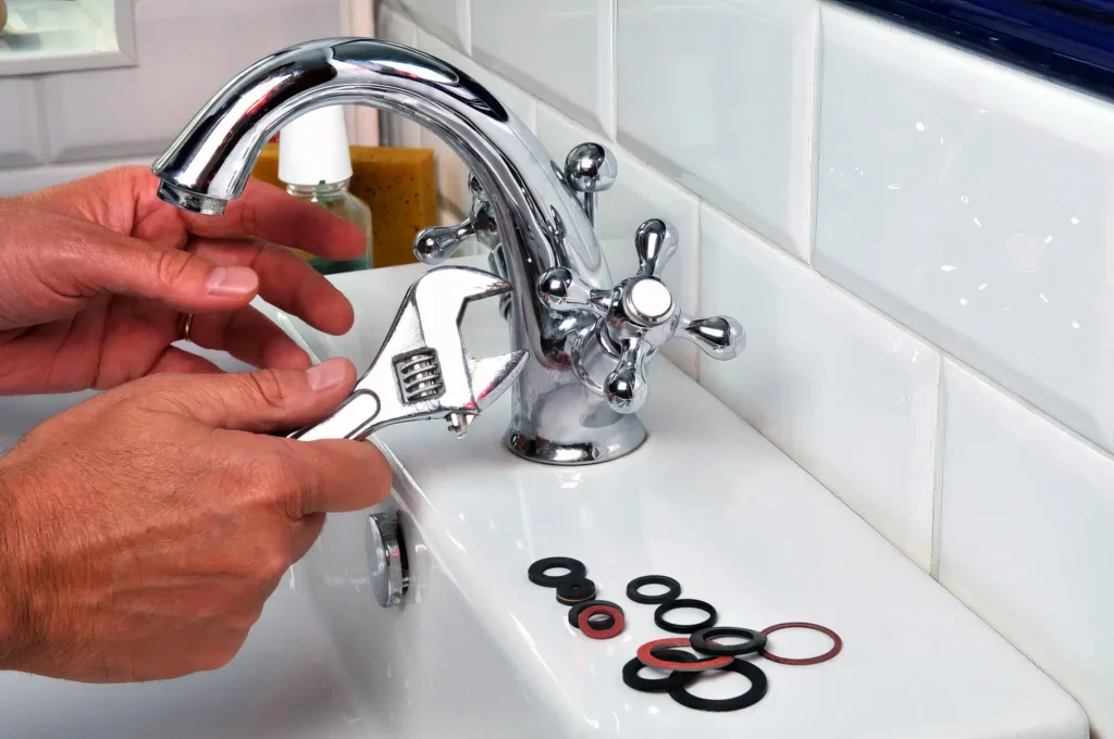 Bathroom faucet repair and fixture replacement by Edgewater Plumbing Pros