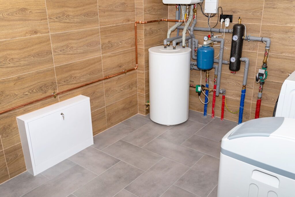Residential water heater and plumbing system installed in Edgewater